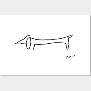 Picasso's sausage dog Posters and Art